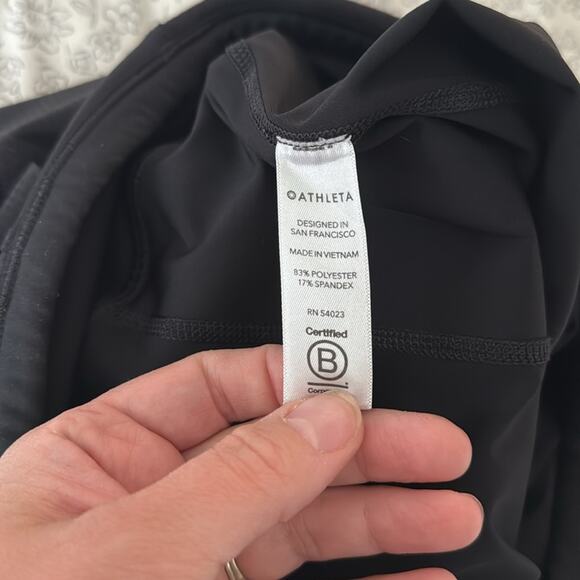 Athleta Black Action Skort in Dobby Black 14.5” Womens Size Small - Picture 8 of 8